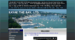 Desktop Screenshot of kayakthebay.net