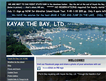 Tablet Screenshot of kayakthebay.net